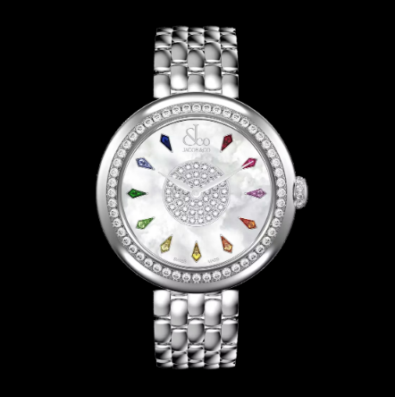 Review Jacob & Co brilliant RAINBOW SAPPHIRES IN STAINLESS STEEL (BRACELET) BQ015.10.RO.KR.A10AA Replica watch
